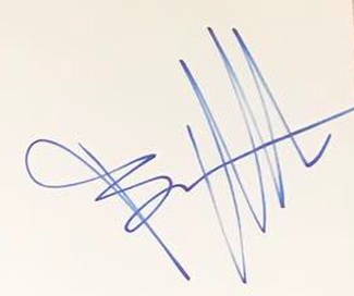 Authentic Bruce Willis  Autograph Exemplar