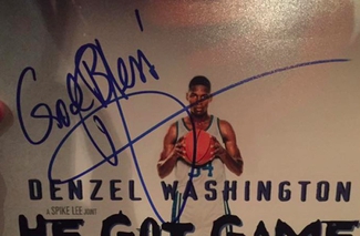 Authentic Denzel Washington  Autograph Exemplar
