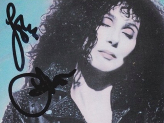 Authentic Cher  Autograph Exemplar