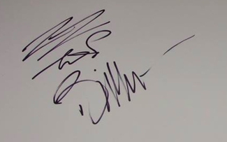Authentic Billy Gibbons  Autograph Exemplar