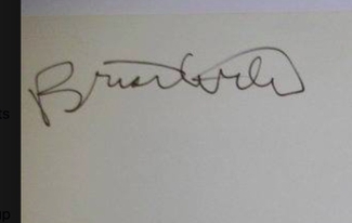 Authentic Brian Wilson  Autograph Exemplar