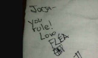 Authentic Flea  Autograph Exemplar