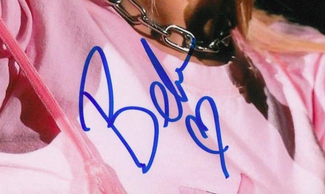 Authentic Bebe Rexha  Autograph Exemplar