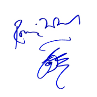 Rolling Stones' Ronnie Wood Autograph