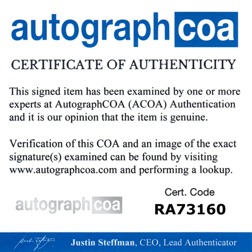 4x4 sized ACOA Certification Card