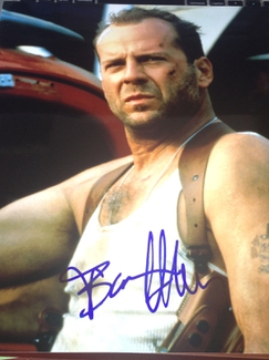 Authentic Bruce Willis  Autograph Exemplar