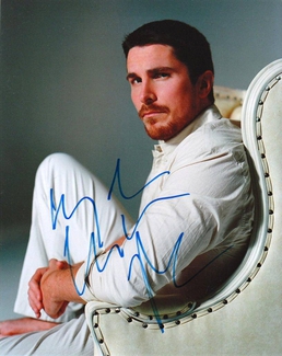Authentic Christian Bale  Autograph Exemplar
