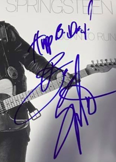 Authentic Bruce Springsteen  Autograph Exemplar