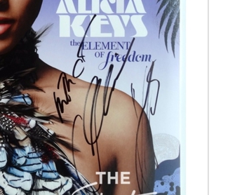 Authentic Alicia Keys  Autograph Exemplar