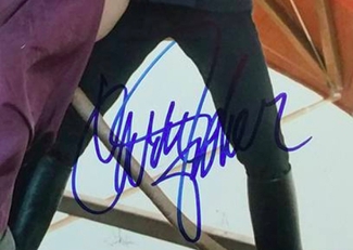 Authentic Carrie Fisher  Autograph Exemplar