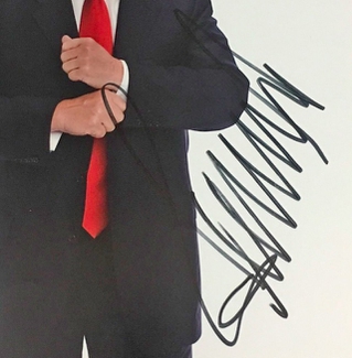 Authentic Donald Trump  Autograph Exemplar