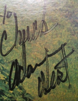 Authentic Adam West  Autograph Exemplar