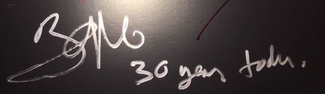 Authentic Bono  Autograph Exemplar