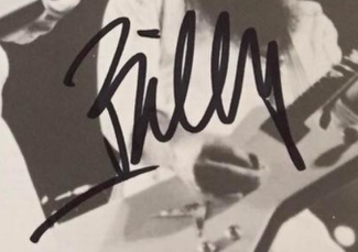 Authentic Billy Gibbons  Autograph Exemplar