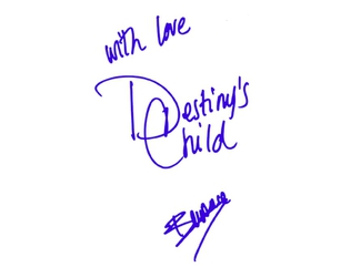 Authentic Beyonce  Autograph Exemplar