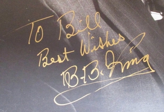 Authentic B.B. King  Autograph Exemplar