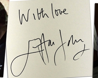 Authentic Elton John  Autograph Exemplar