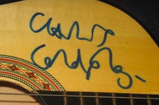 Authentic Chris Martin  Autograph Exemplar