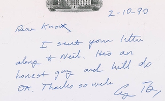 Authentic George W. Bush  Autograph Exemplar