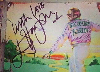 Authentic Elton John  Autograph Exemplar