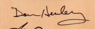 Authentic Don Henley  Autograph Exemplar