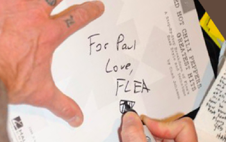 Authentic Flea  Autograph Exemplar