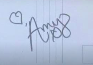 Authentic Amy Winehouse  Autograph Exemplar