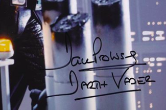 Authentic Dave Prowse  Autograph Exemplar