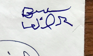 Authentic Brian Wilson  Autograph Exemplar