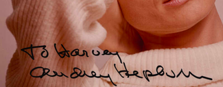 Authentic Audrey Hepburn  Autograph Exemplar