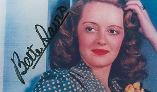 Authentic Bette Davis  Autograph Exemplar