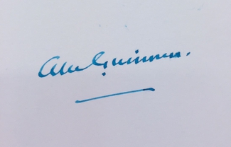 Authentic Alec Guinness  Autograph Exemplar