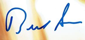 Authentic Bernie Sanders  Autograph Exemplar