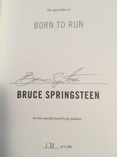 Authentic Bruce Springsteen  Autograph Exemplar