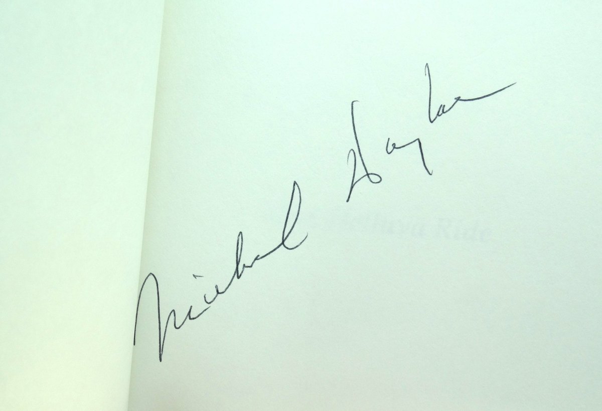 Michael Douglas signed book, passed ACOA review