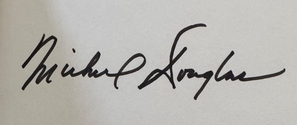 Michael Douglas signed book, did not pass ACOA review