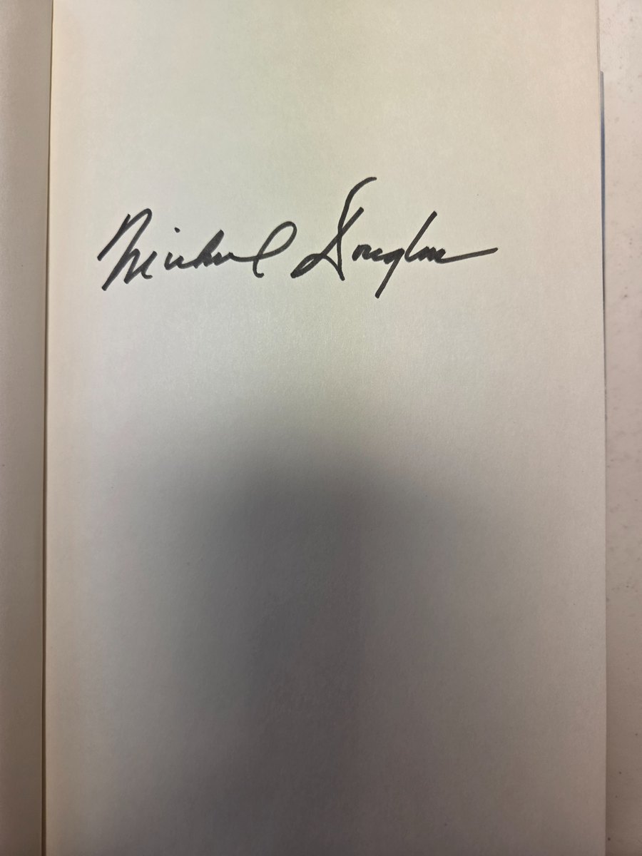 Michael Douglas signed book, did not pass ACOA review