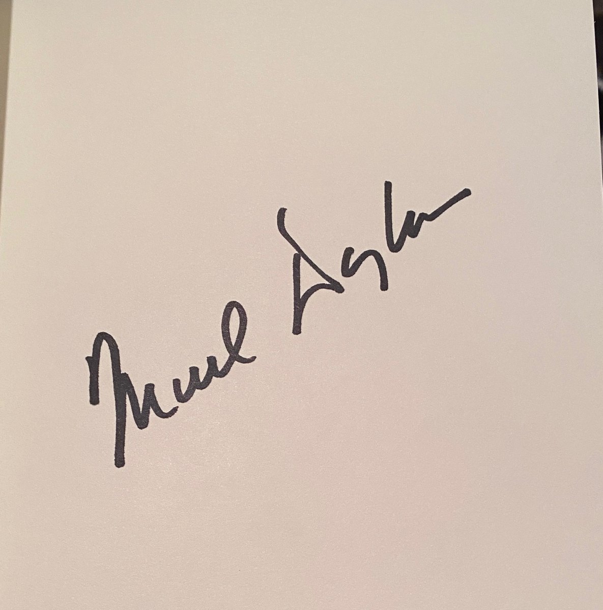 Michael Douglas signed book, did not pass ACOA review
