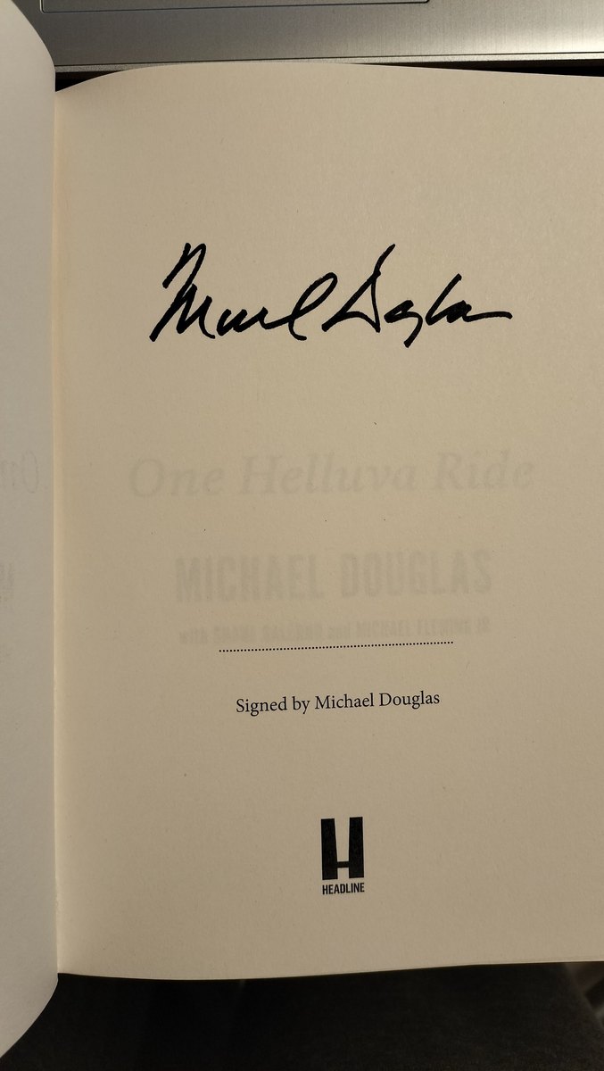 Michael Douglas signed book, did not pass ACOA review