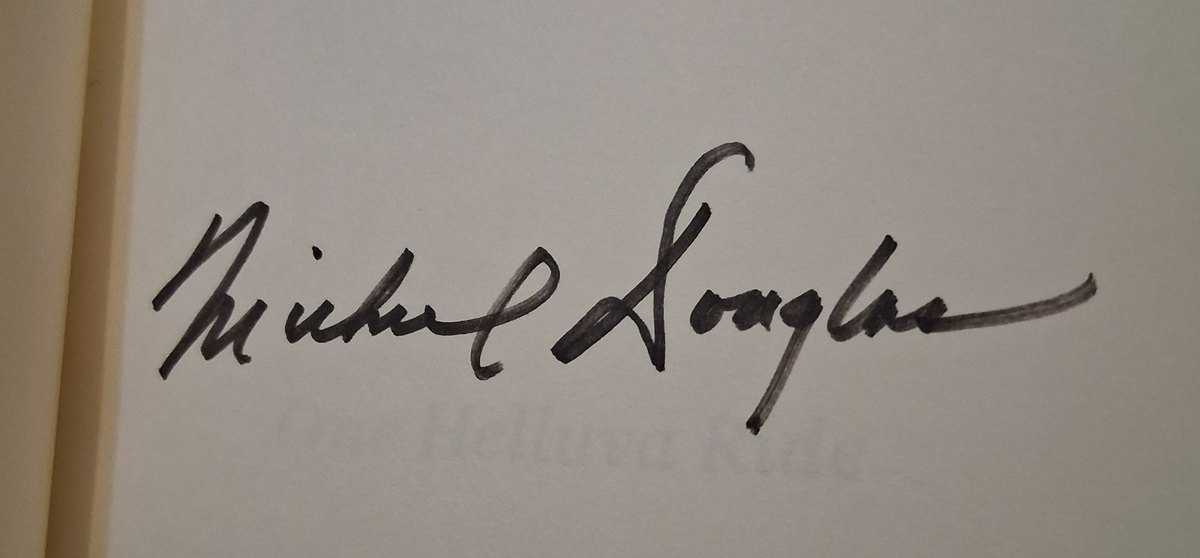 Michael Douglas signed book, did not pass ACOA review