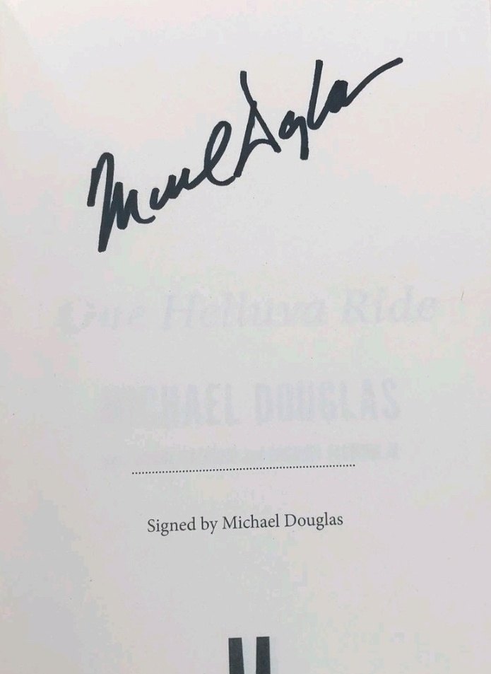 Michael Douglas signed book, did not pass ACOA review