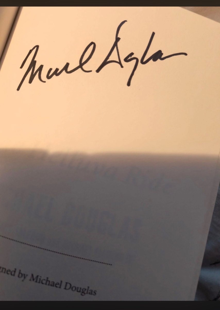 Michael Douglas signed book, did not pass ACOA review