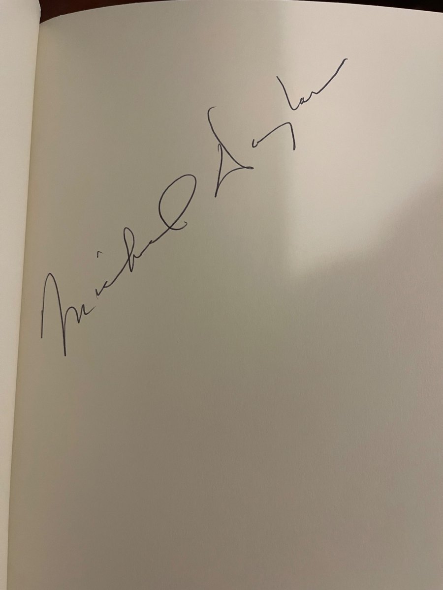 Michael Douglas signed book, passed ACOA review