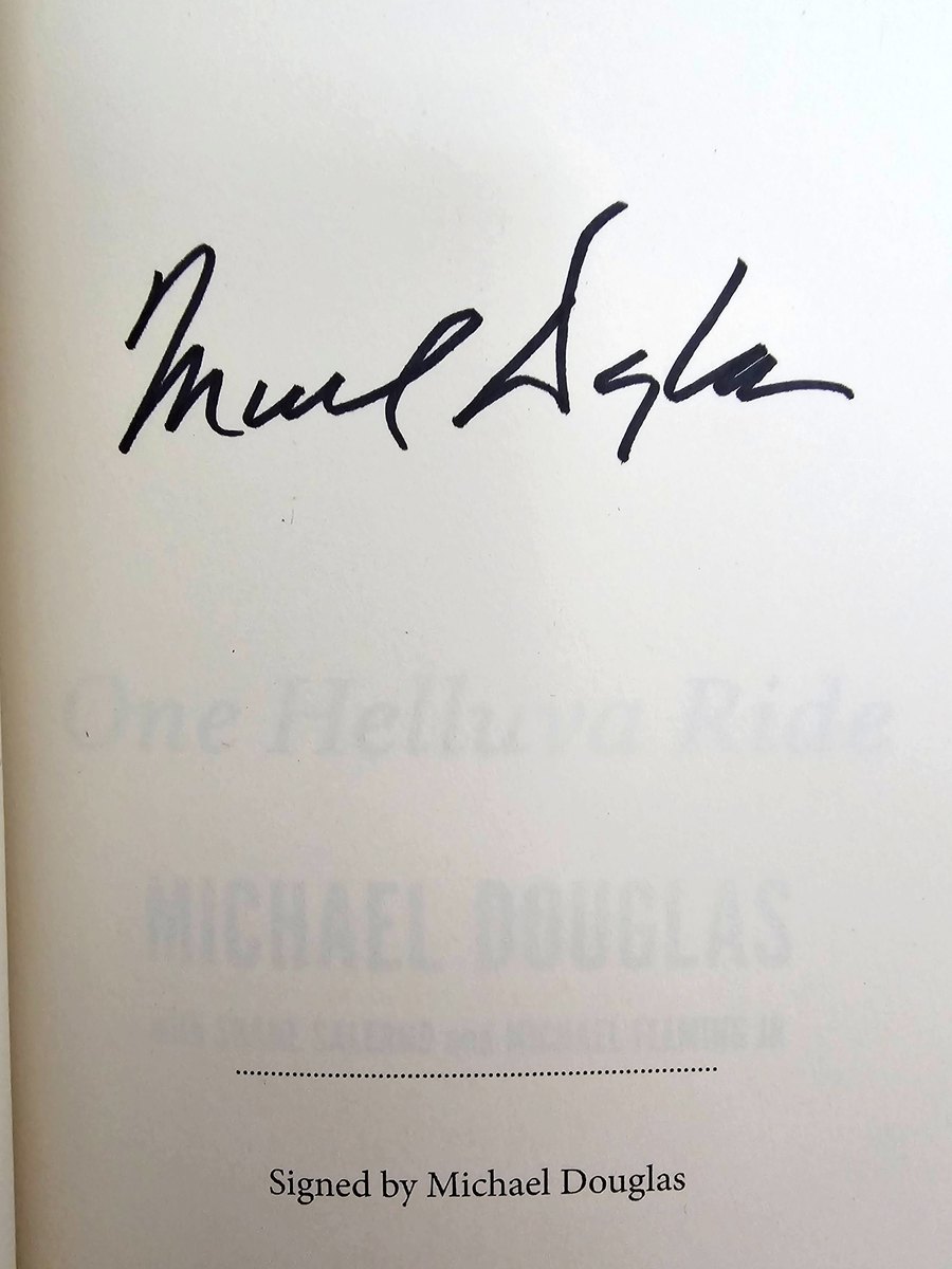 Michael Douglas signed book, did not pass ACOA review