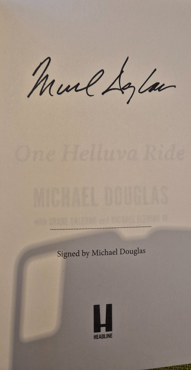 Michael Douglas signed book, did not pass ACOA review