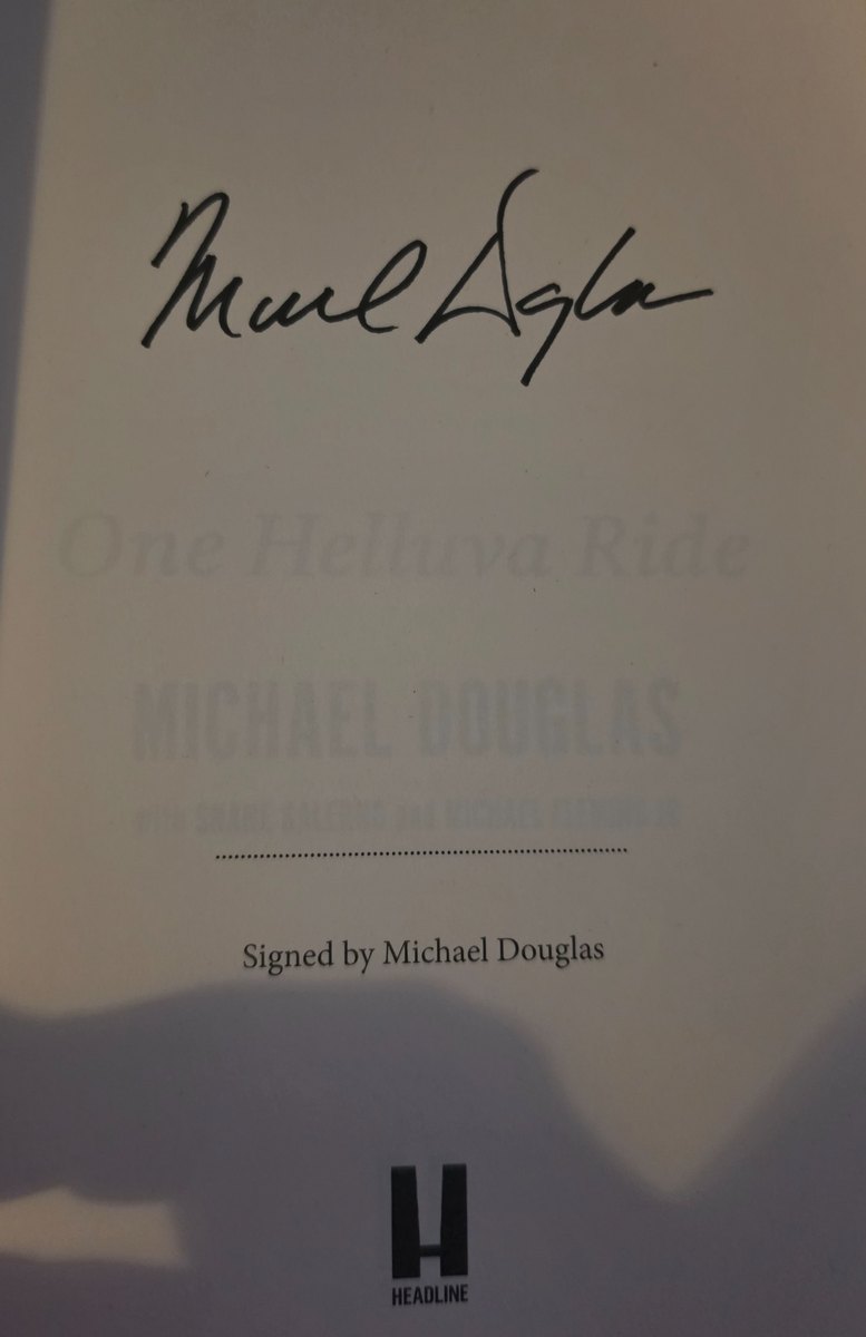 Michael Douglas signed book, did not pass ACOA review