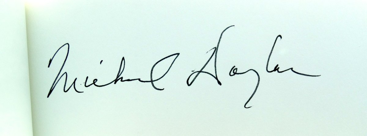 Michael Douglas signed book, passed ACOA review