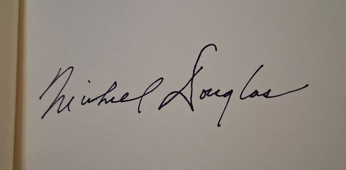 Michael Douglas signed book, did not pass ACOA review