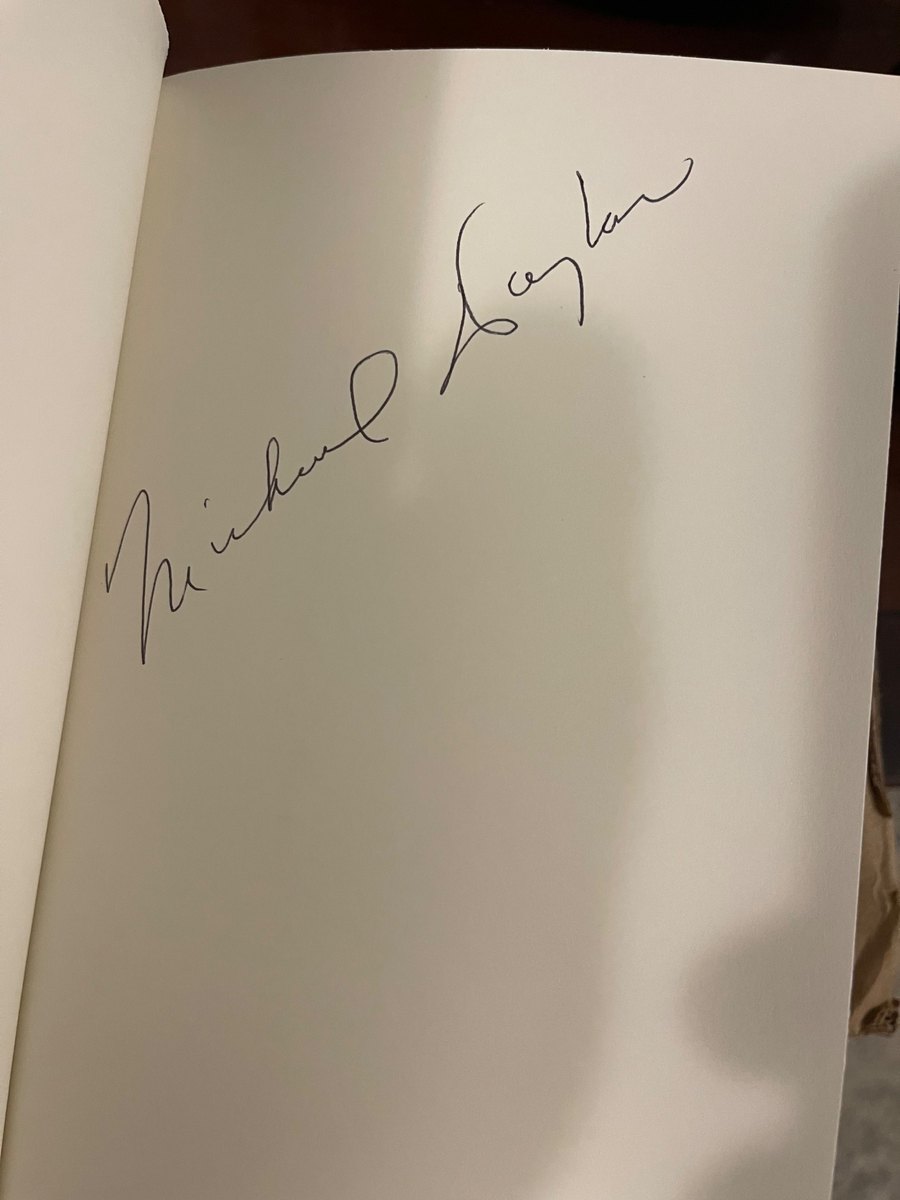 Michael Douglas signed book, passed ACOA review