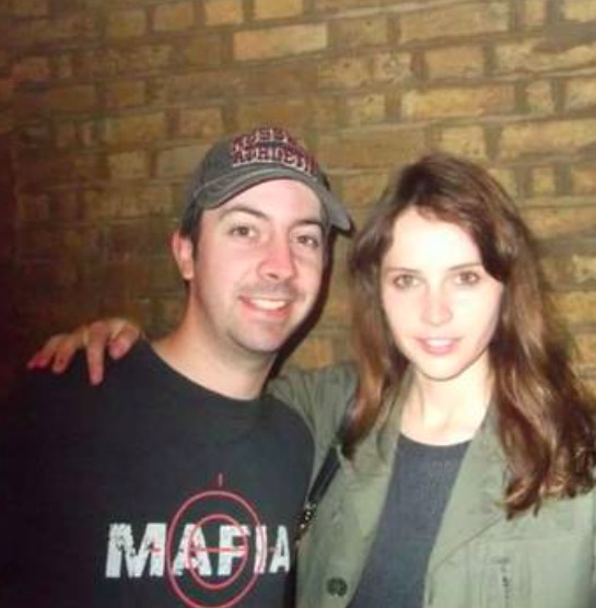 Luke with Star Wars actress Felicity Jones